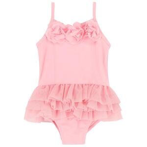 NWOT Angels Face Pageant Darcey One Piece Swimsuit Pink Floral, 2-3Y (K8)